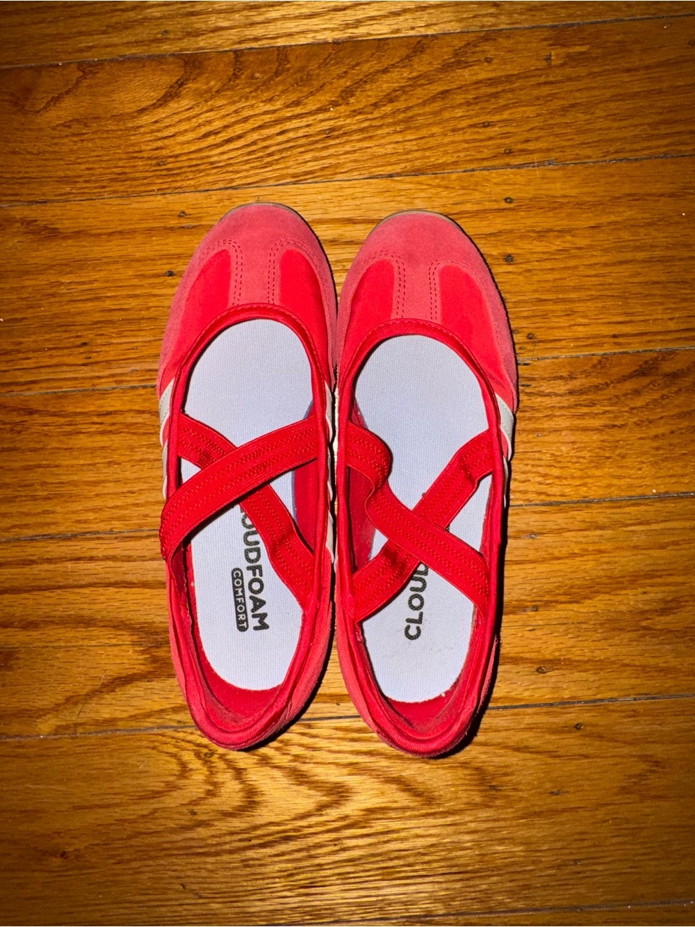 adidas Mary Jane Barreda Sneaker in Red with White Stripes - Picture 6 of 6